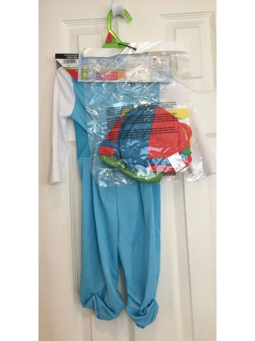 COCOMELON Toddler 2T TOM TOM Costume Jumpsuit Headpiece
